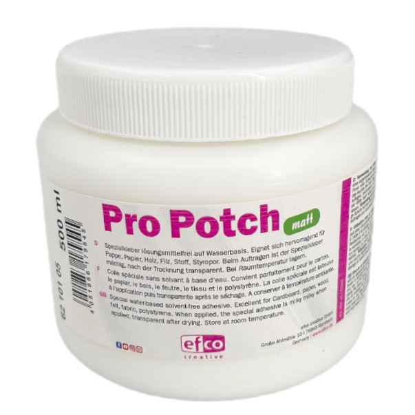 Lepidlo a lak na vodní bázi Pro Potch matný 500ml