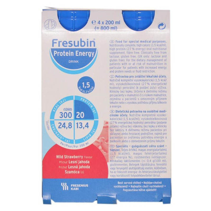 FRESUBIN Protein energy lesní jahoda roztok 4 x 200 ml