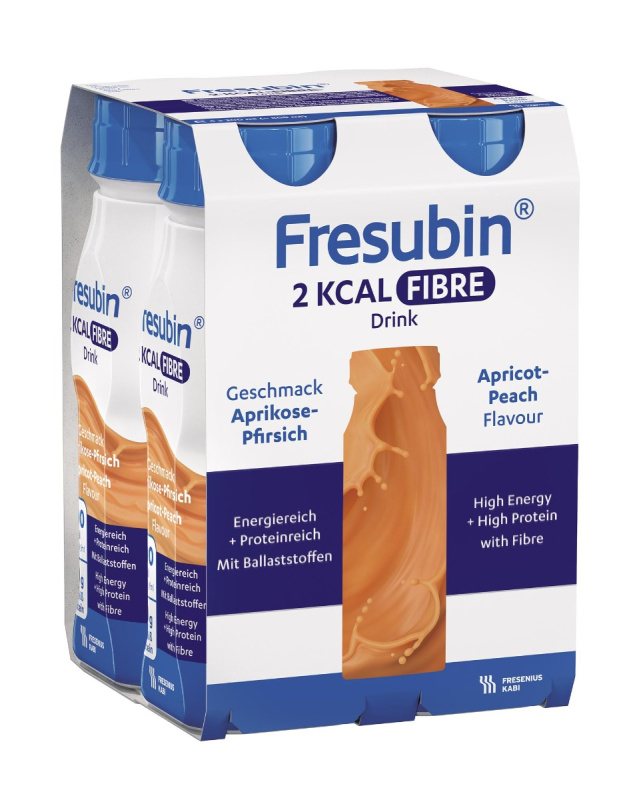 FRESUBIN 2kcal Fibre drink meruňka-broskev 4 x 200 ml