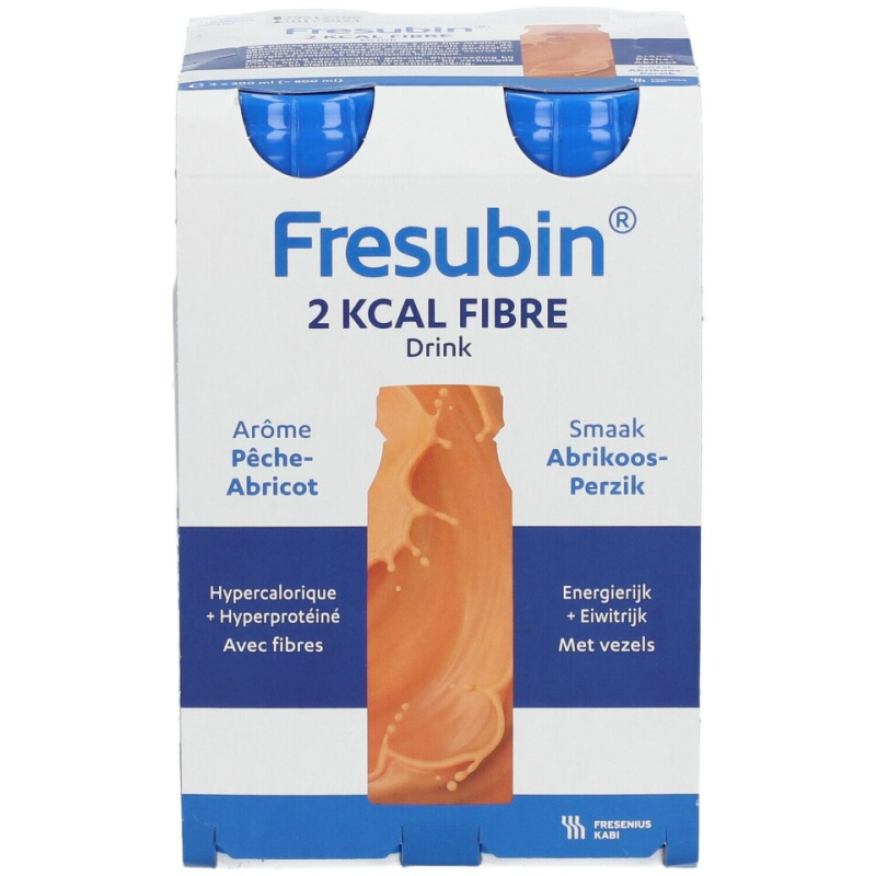 FRESUBIN 2kcal Fibre drink meruňka-broskev 4 x 200 ml