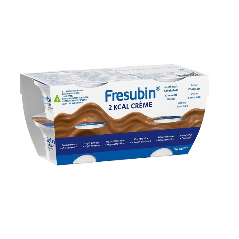 FRESUBIN 2 KCAL CREME PŘÍCHUŤ ČOKOLÁDA POR POR SOL 4X125G