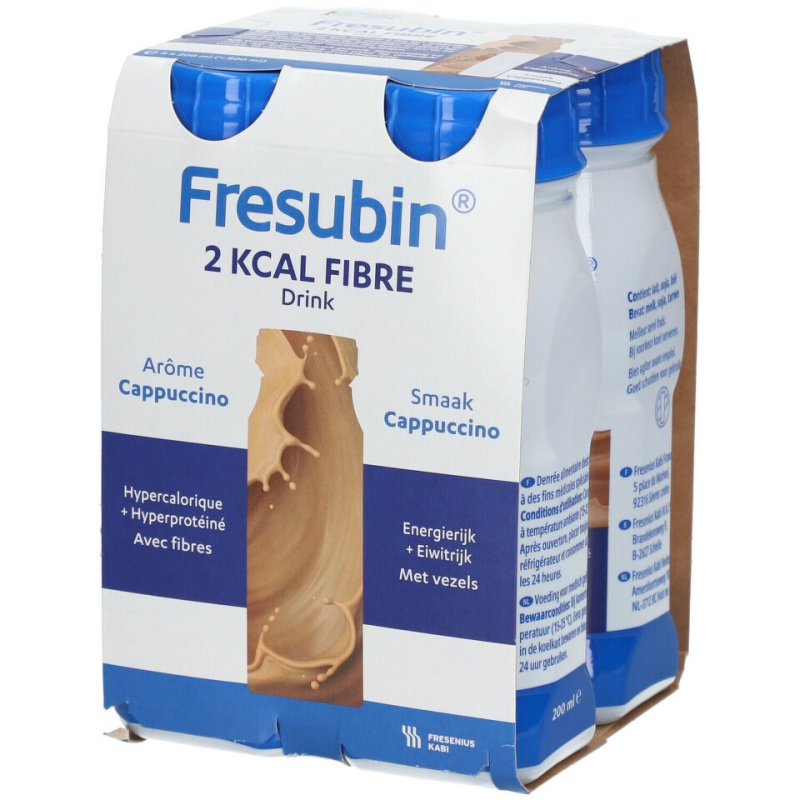 FRESUBIN 2kcal Fibre drink cappuccino 4 x 200 ml