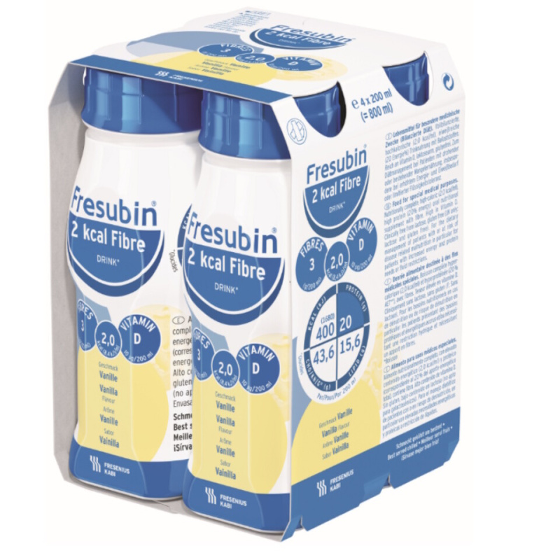 FRESUBIN 2kcal Fibre drink vanilka 4 x 200 ml