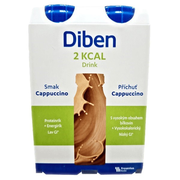 DIBEN 2 kcal Drink cappuccino 4 x 200 ml