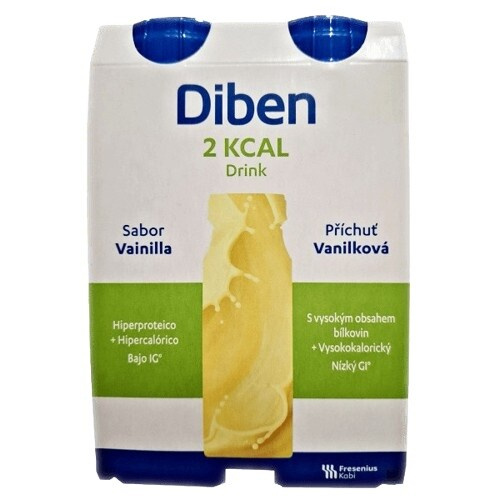 DIBEN 2 kcal Drink vanilka 4 x 200 ml