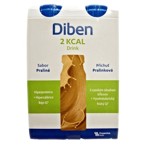 DIBEN 2 kcal Drink pralinka 4 x 200 ml