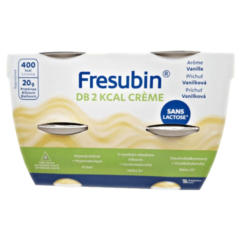 FRESUBIN DB 2 kcal creme vanilka 4 x 200 g