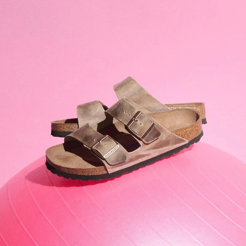 Birkenstock Arizona Soft Footbed Oiled Leather Tabacco Brown Narrow Žabky pro muže/dámy (0552813) 38