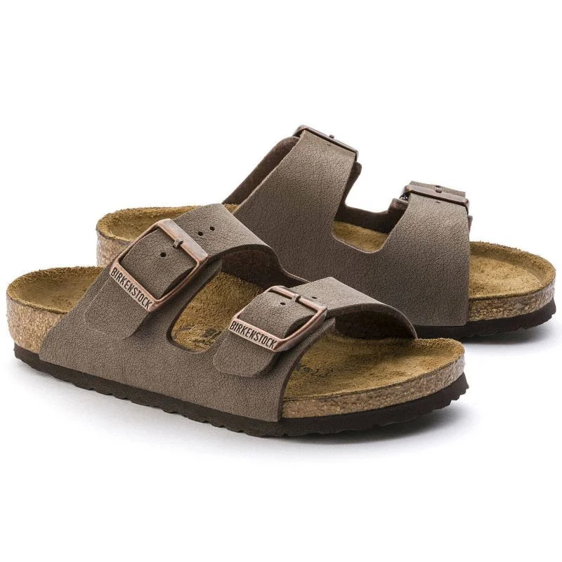 Dětské žabky Birkenstock Arizona Kids Birko-Flor Nubuck Mocha narrow (0552893) 30