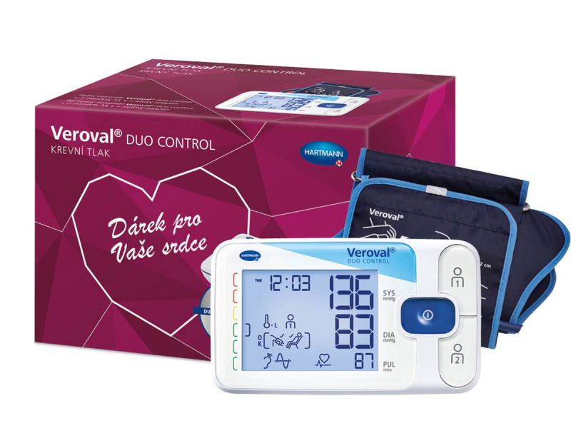 Tonometr digitální VEROVAL DuoControl dárkové balení