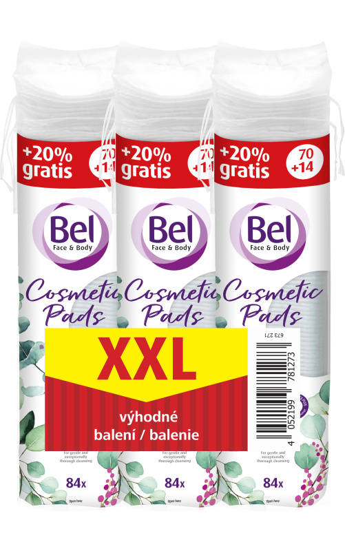 Bel Extra Soft odličovací tampony výhodné balení 3x84 ks