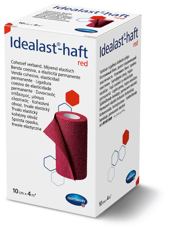 Obin.elast.Idealast-haft color 10cmx4m/1ks červená