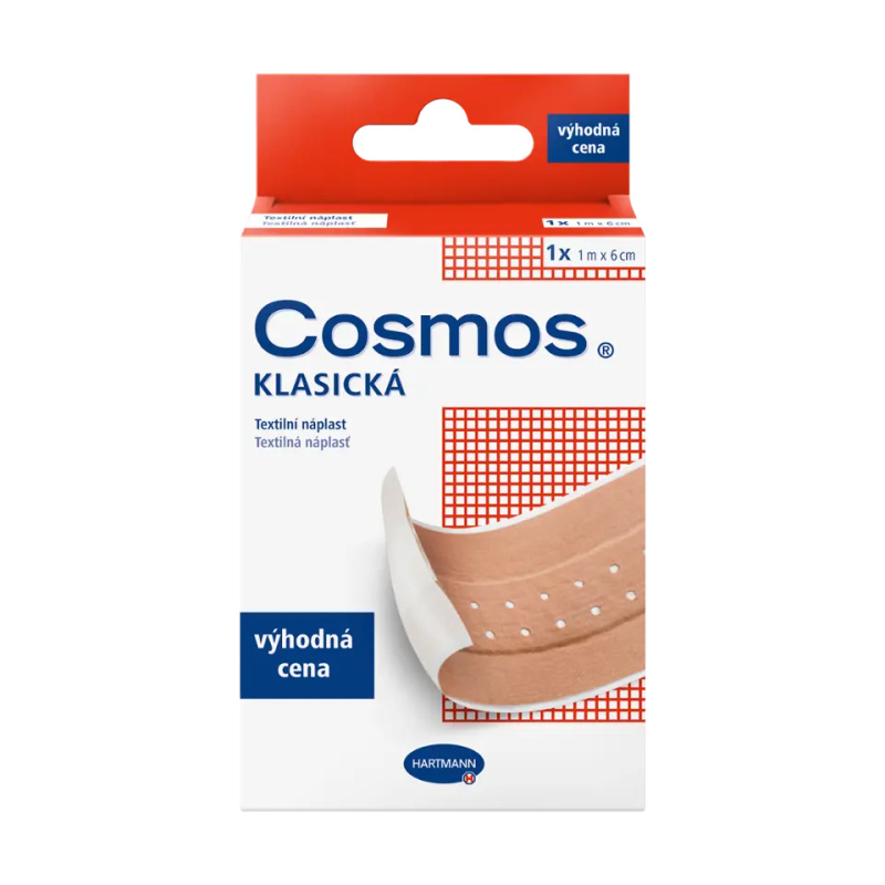 COSMOS Klasická textilní náplast 1 mx 6 cm