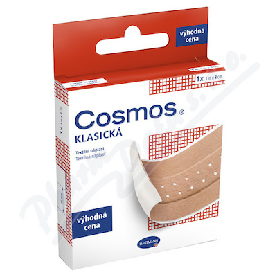 COSMOS Klasická textilní náplast 1 m x 8 cm