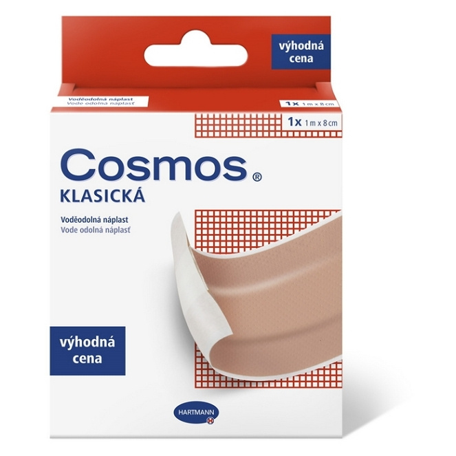 COSMOS Klasická voděodolná náplast 1 m x 8 cm 1 ks