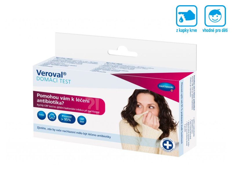 Veroval® CRP test - k rozlišení virové a bakteriální infekce