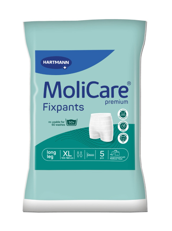 FIXAČNÍ KALHOTKY MOLICARE PREMIUM FIXPANTS XL OBVOD BOKŮ 100-160CM,5KS