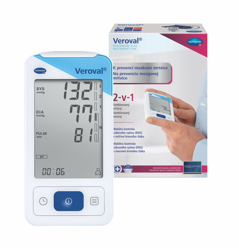 VEROVAL Tonometr digitální s EKG 2v1