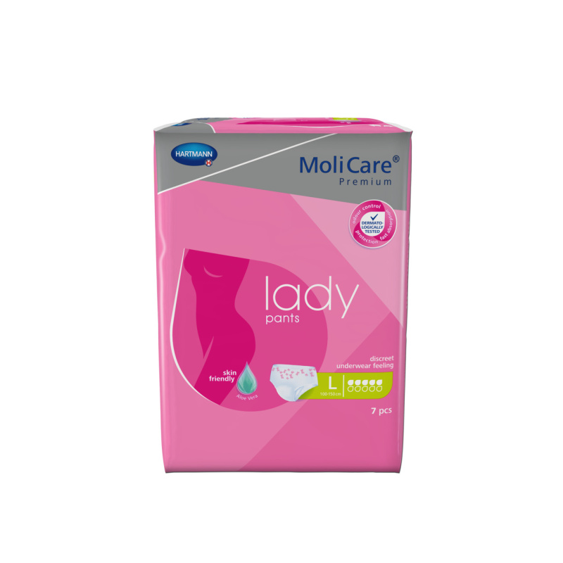 MoliCare Lady Pants Inkontinenční kalhotky 5 kapek L 7 ks
