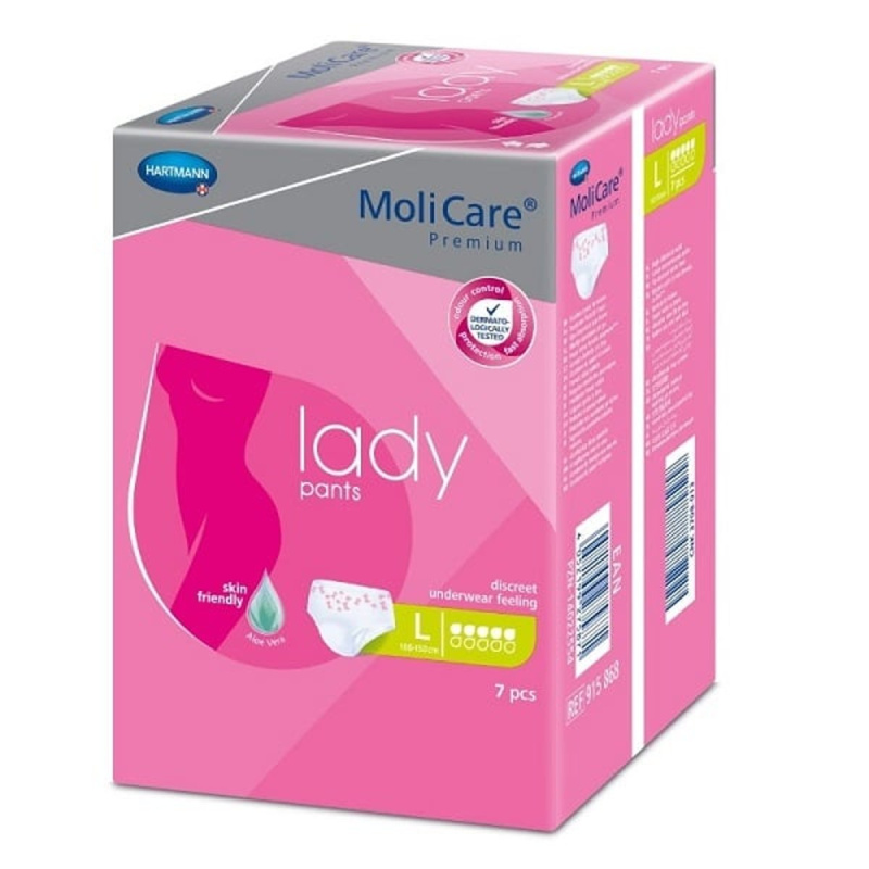 MoliCare Lady Pants Inkontinenční kalhotky 5 kapek L 7 ks