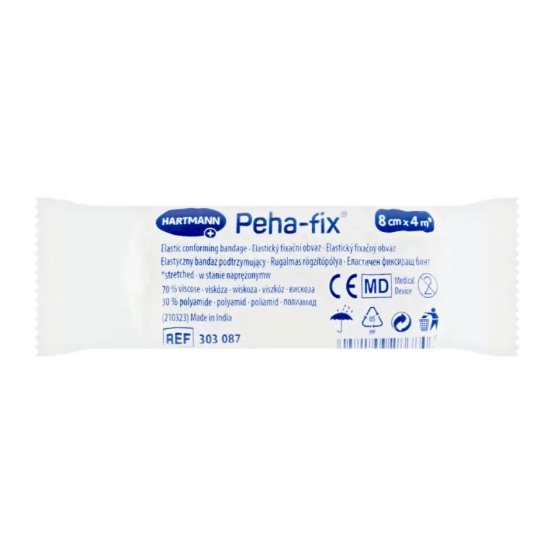 OBINADLO ELASTICKÉ FIXAČNÍ PEHA FIX 8CMX4M,V NAPN.STAVU JEDNOTL.V CELOFÁNU,1KS