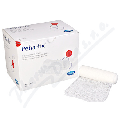 Peha Fix 10 cm x 4 m obinadlo elastické fixační 20 kusů