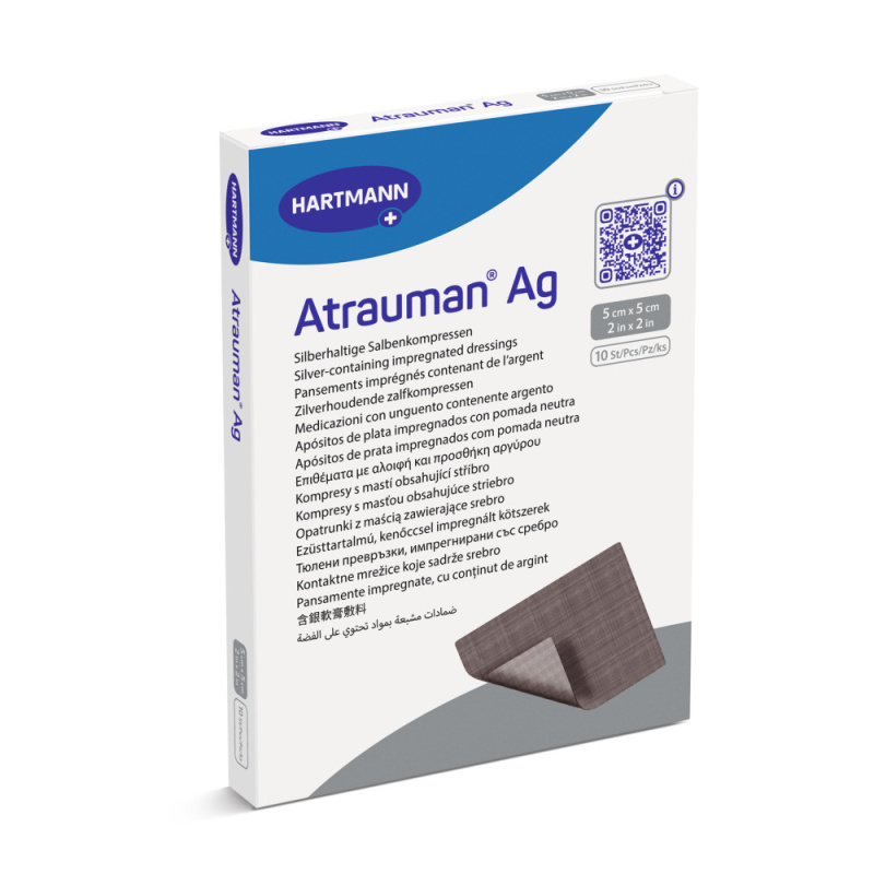 KRYTÍ S MASTÍ A STŘÍBREM ATRAUMAN AG 5X5CM,10KS