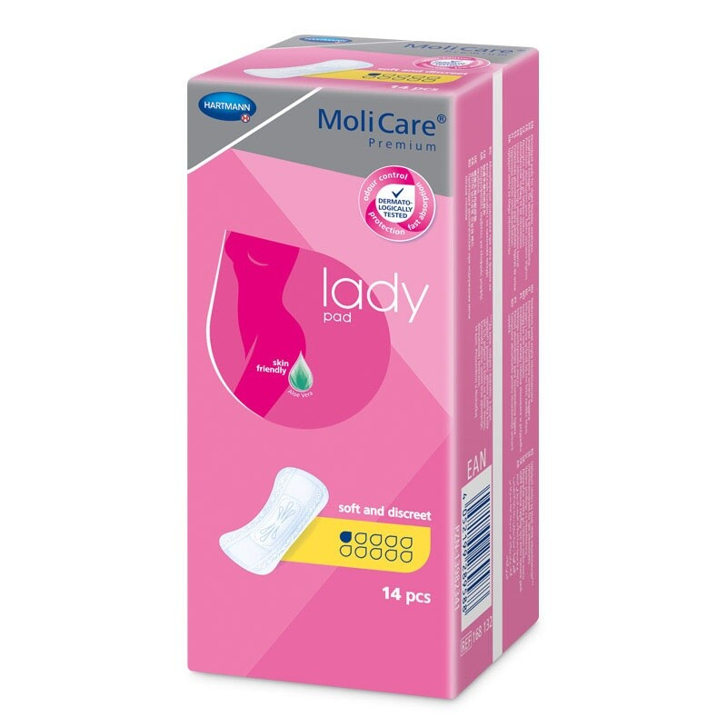 VLOŽKY ABSORPČNÍ MOLICARE LADY 1 KAPKA 181ML,14KS