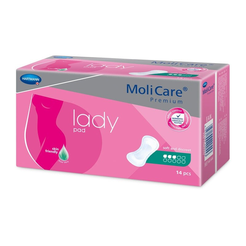 VLOŽKY ABSORPČNÍ MOLICARE LADY 3 KAPKY 504ML,14KS