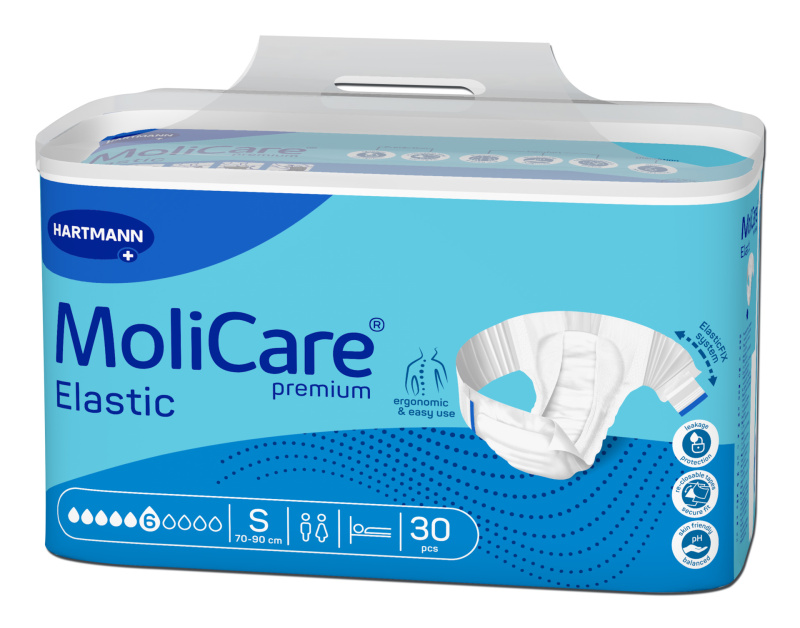 MOLICARE Elastic absorpční kalhotky 6 kapek vel. S 30 kusů