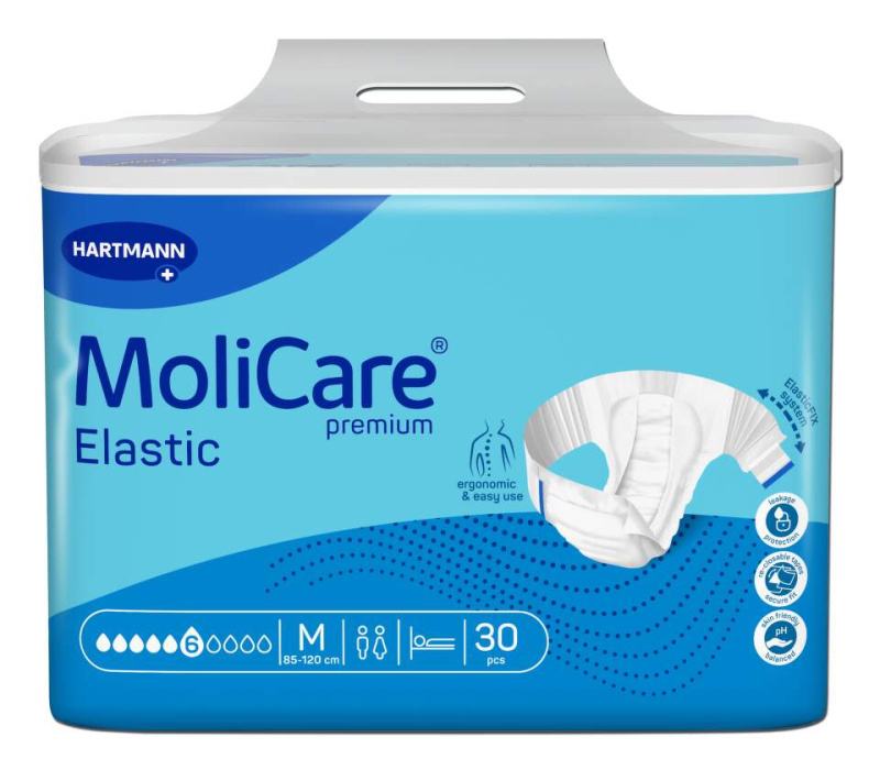 MoliCare Elastic 6 kapek vel. M inkontinenční kalhotky 30 ks