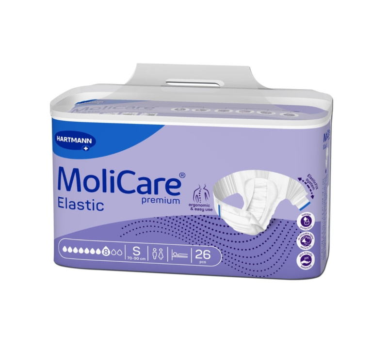 MOLICARE Elastic absorpční kalhotky 7 kapek vel. S 26 kusů