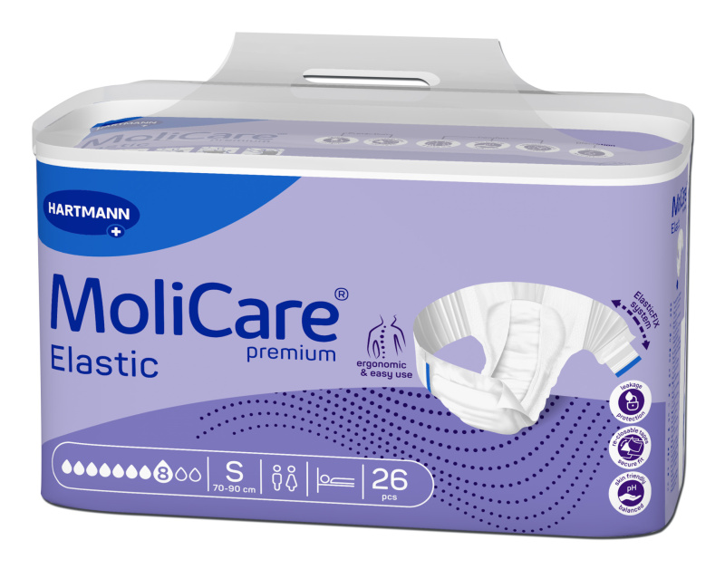 MOLICARE Elastic absorpční kalhotky 7 kapek vel. S 26 kusů