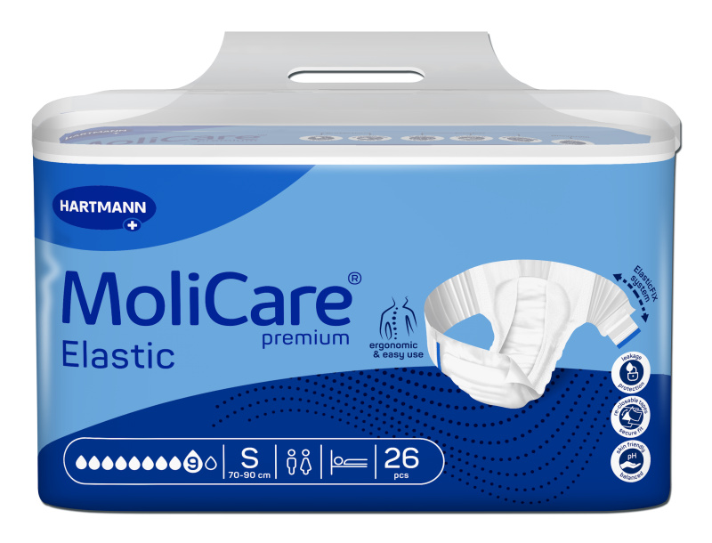 MOLICARE Elastic absorpční kalhotky 9 kapek S 26 ks 1655711