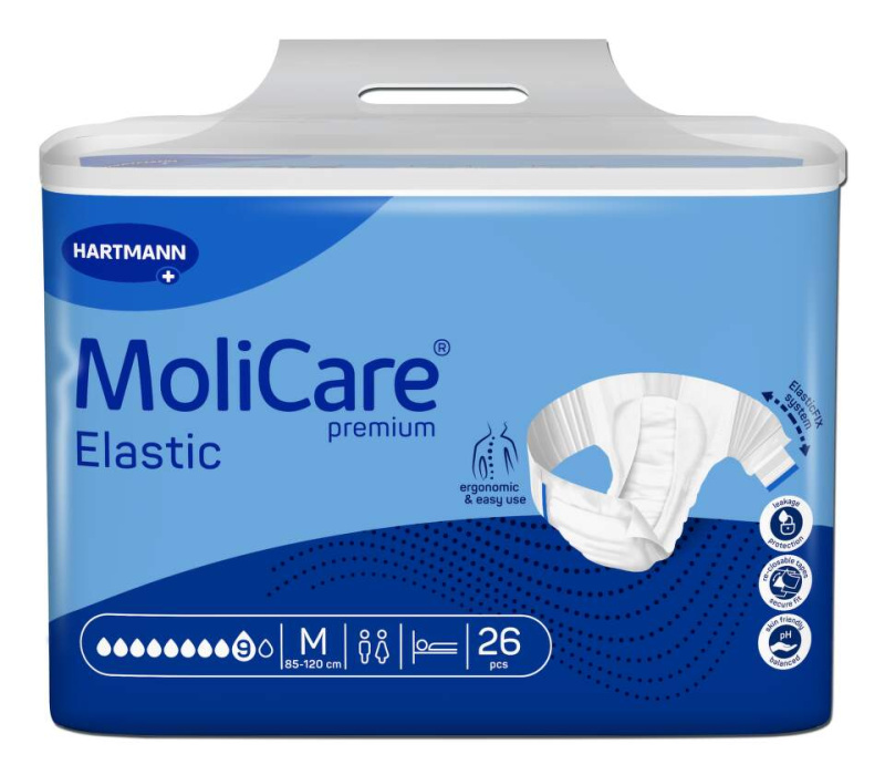 MoliCare Elastic 9 kapek vel. M inkontinenční kalhotky 26 ks