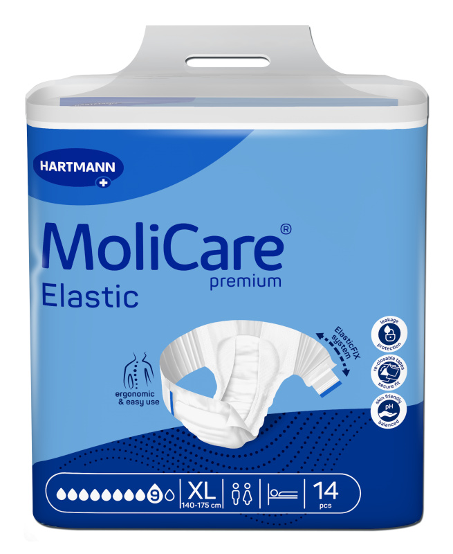 MoliCare Elastic 9 kapek vel. XL inkontinenční zalepovací kalhotky 14 ks