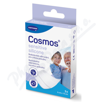 COSMOS Sensitive silicone ultra jemná náplast 6 x 10 cm 5 kusů
