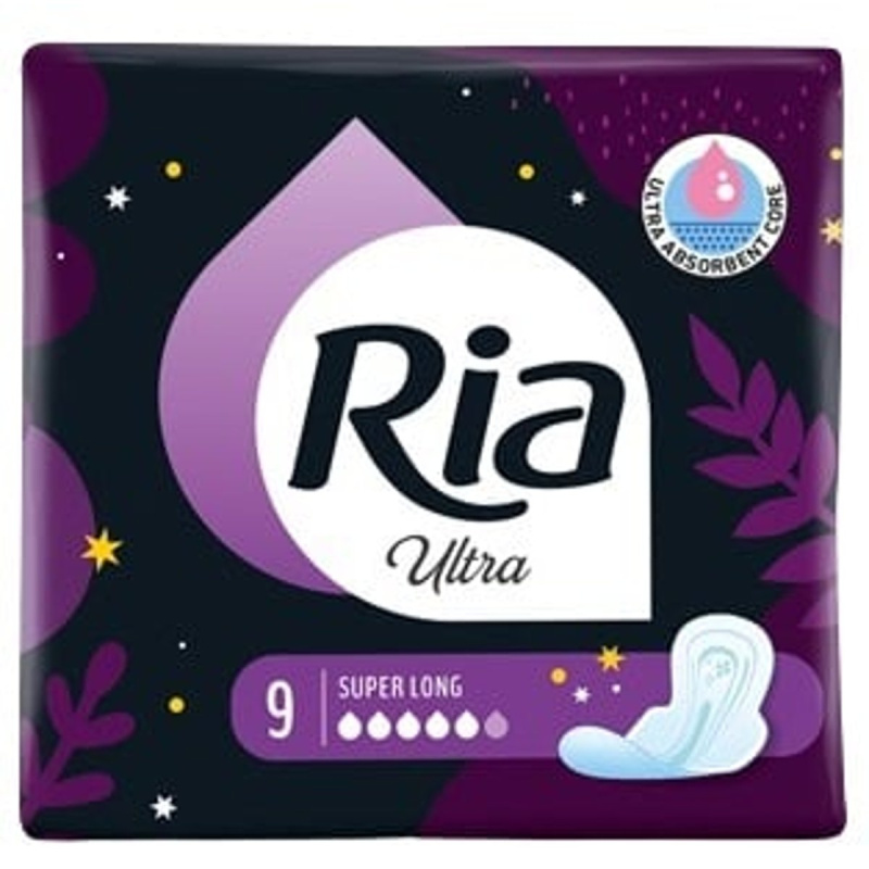 Ria Ultra Super Long hygienické vložky s křidélky