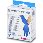 PEHA-SOFT Nitrile Fino Rukavice vyšetřovací velikost M 10 kusů