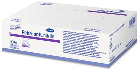 Peha -soft nitrile Vyšetřovací rukavice vel. L 100 ks