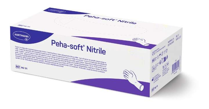 Peha -soft nitrile Vyšetřovací rukavice vel. XL 90 ks