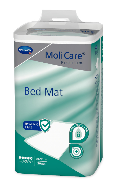 MOLICARE Bed Mat Inkontinenční podložka 5 kapek 60 x 90 cm 30 kusů