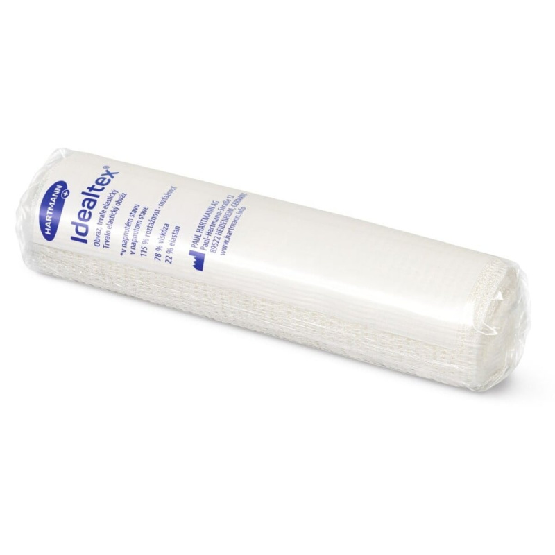 OBINADLO ELASTICKÉ IDEALTEX 12CMX5M,V NAPNUTÉM STAVU,DLOUHÝ TAH,1KS