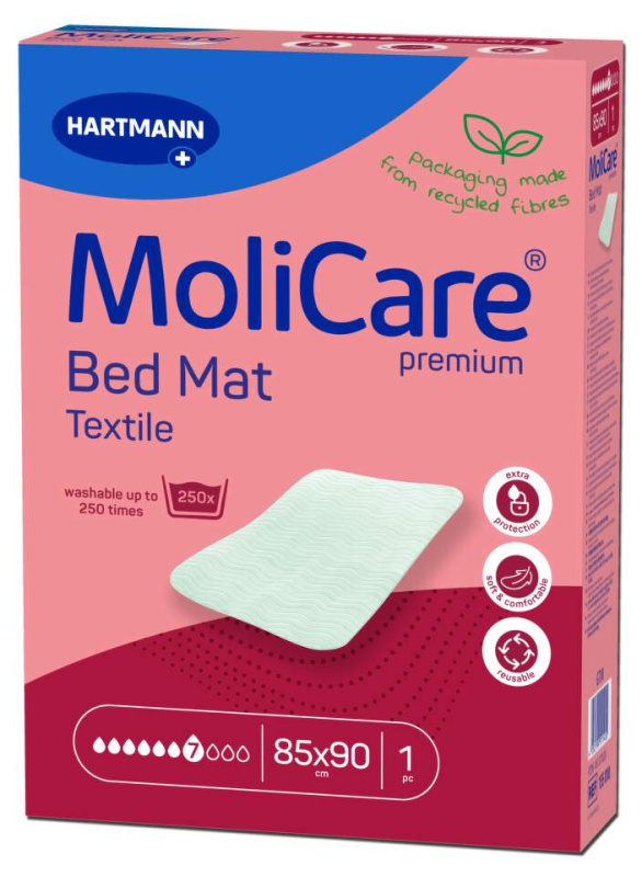 MOLICARE Bed Mat 7 kapek textilní podložka 85 x 90 cm 1 ks