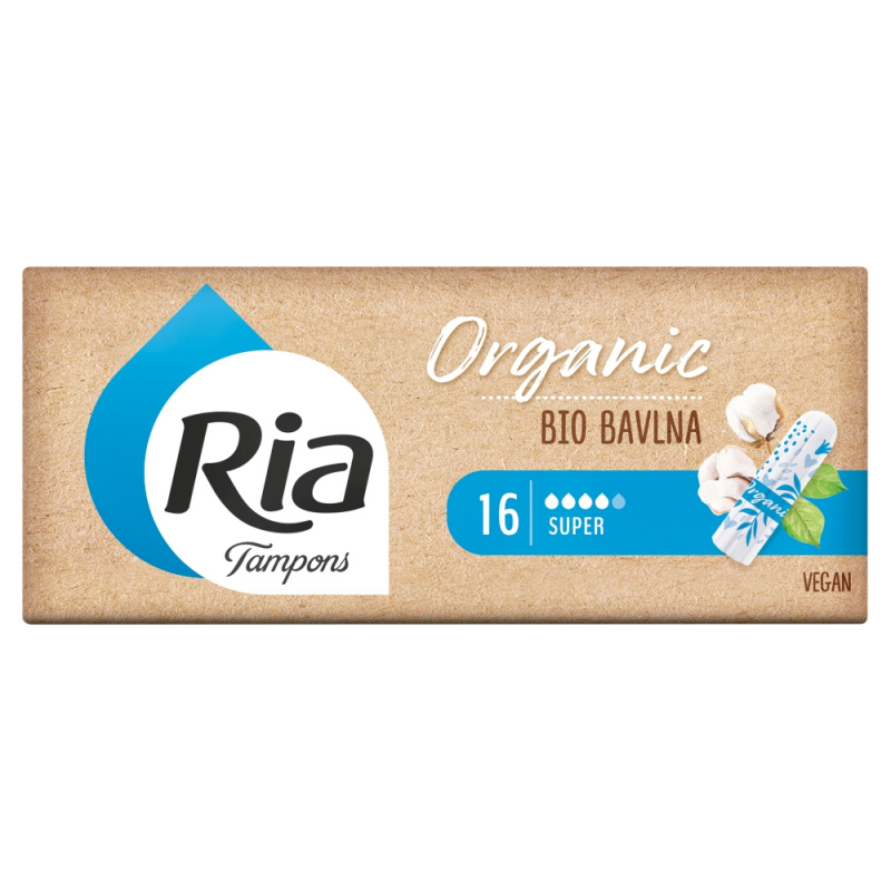 Ria tampóny Organic (16ks/kra) super