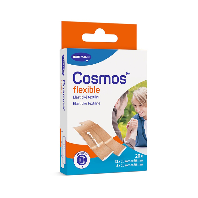 COSMOS Flexible pružná náplast 2 velikosti 20 kusů