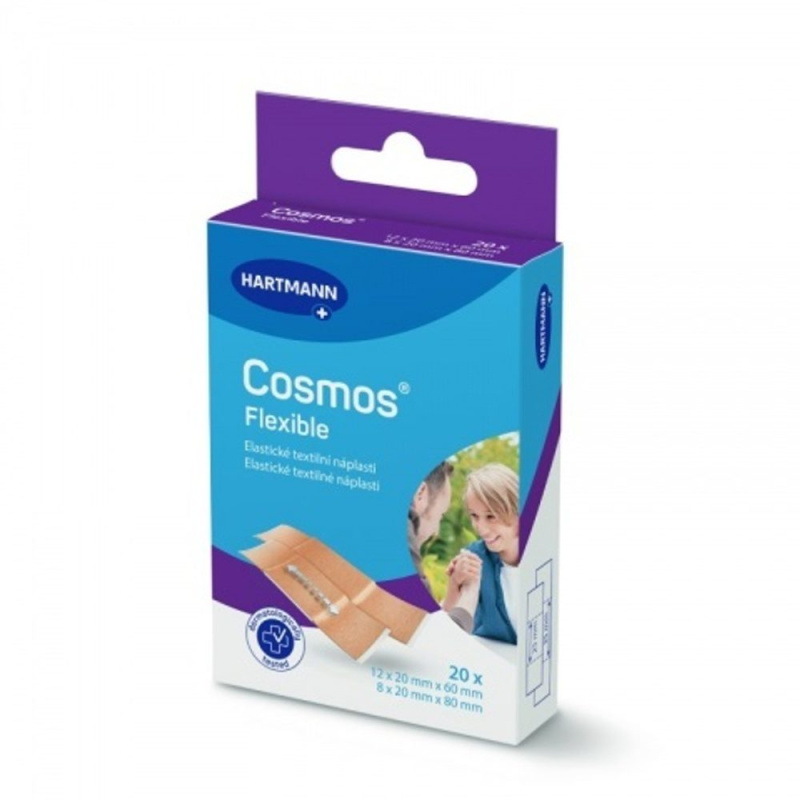 COSMOS Flexible pružná náplast 2 velikosti 20 kusů