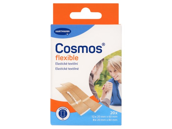 COSMOS Flexible pružná náplast 2 velikosti 20 kusů