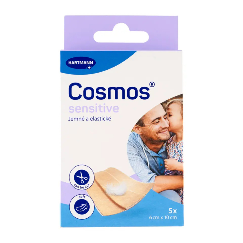 COSMOS Sensitive jemná náplast 6 x 10 cm 5 kusů