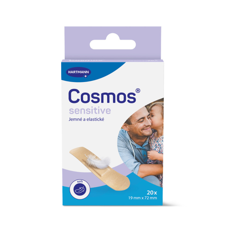 COSMOS Sensitive jemná náplast 19 x 72 mm 20 kusů
